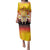 Tahiti Heiva Festival Family Matching Puletasi and Hawaiian Shirt Tahitian Vahine Plumeria Flowers