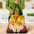 Tahiti Heiva Festival Grocery Bag Tahitian Vahine Plumeria Flowers