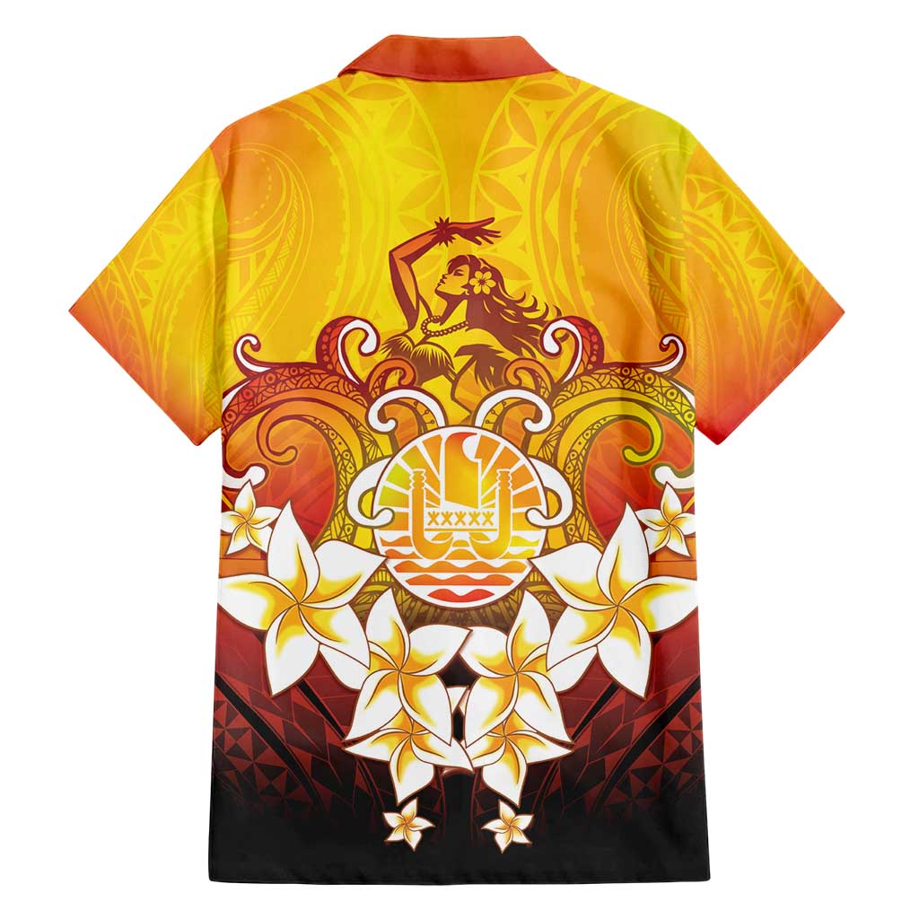 Tahiti Heiva Festival Hawaiian Shirt Tahitian Vahine Plumeria Flowers LT05 - Polynesian Pride