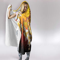 Tahiti Heiva Festival Hooded Blanket Tahitian Vahine Plumeria Flowers LT05 - Polynesian Pride