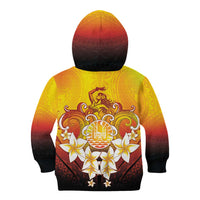 Tahiti Heiva Festival Kid Hoodie Tahitian Vahine Plumeria Flowers LT05 - Polynesian Pride