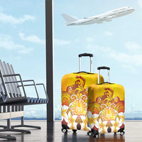 Tahiti Heiva Festival Luggage Cover Tahitian Vahine Plumeria Flowers LT05 - Polynesian Pride
