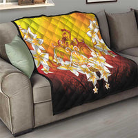 Tahiti Heiva Festival Quilt Tahitian Vahine Plumeria Flowers LT05 - Polynesian Pride