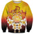 Tahiti Heiva Festival Sweatshirt Tahitian Vahine Plumeria Flowers