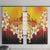 Tahiti Heiva Festival Window Curtain Tahitian Vahine Plumeria Flowers