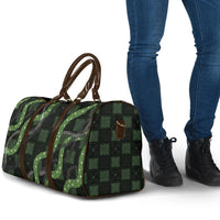 Hawaiian Quilt Travel Bag Pele Hair Hinahina Lei Black Version LT05 - Polynesian Pride