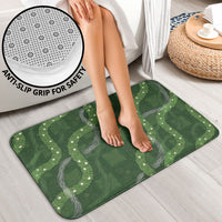 Hawaiian Quilt Bathroom Set Pele Hair Hinahina Lei Green Version