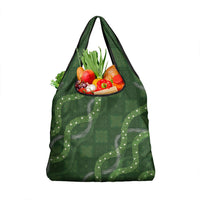 Hawaiian Quilt Grocery Bag Pele Hair Hinahina Lei Green Version LT05 1-pack One Size Green - Polynesian Pride