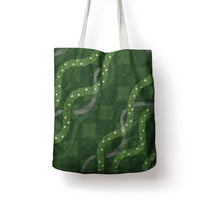 Hawaiian Quilt Tote Bag Pele Hair Hinahina Lei Green Version LT05 - Polynesian Pride