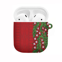 Tonga Language Week AirPods Case Heilala Floral Red