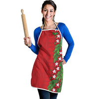 Tonga Language Week Apron Heilala Floral Red