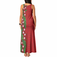 Tonga Language Week Tank Maxi Dress Heilala Floral Red