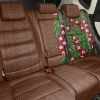 Tonga Language Week Back Car Seat Cover Heilala Floral Brown