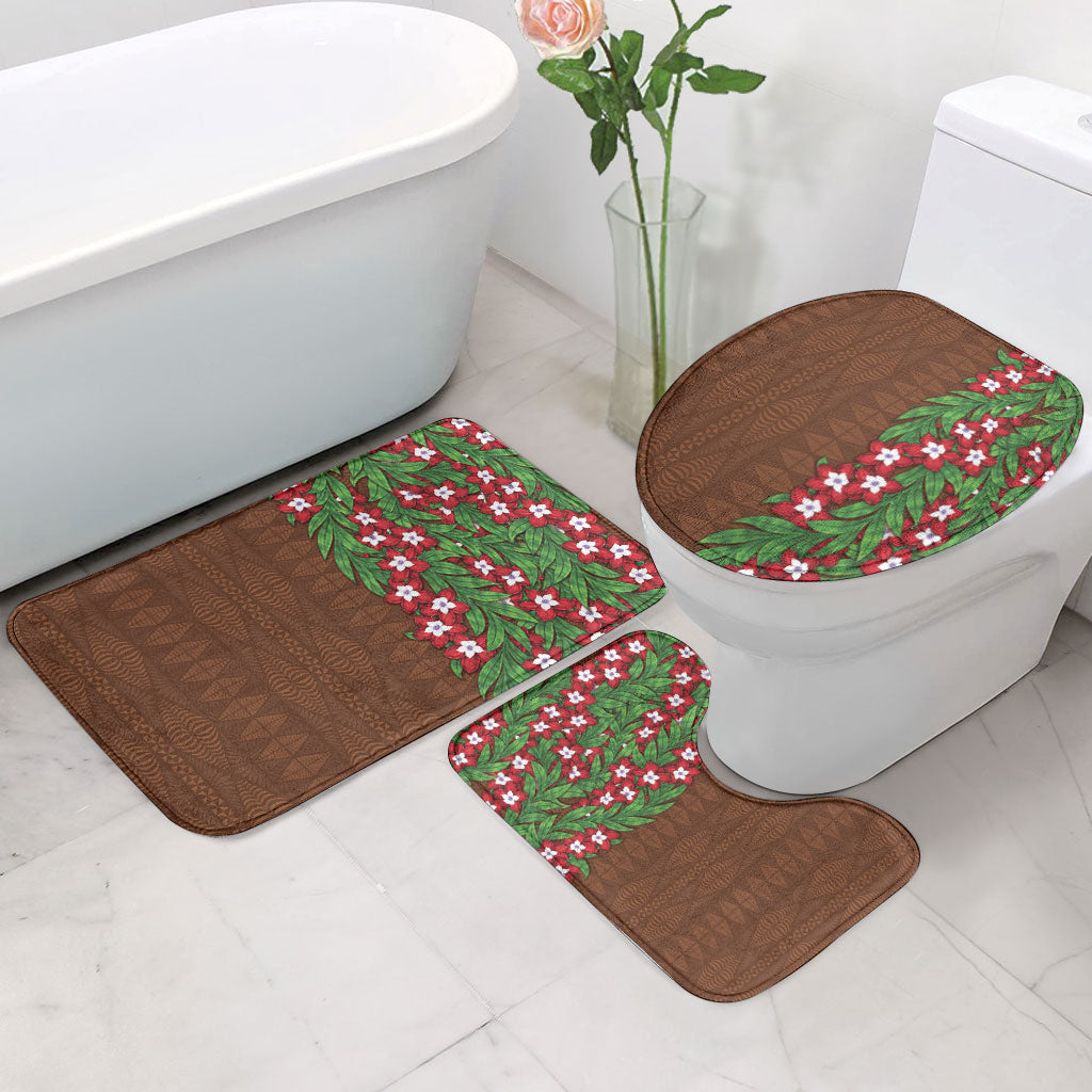 Tonga Language Week Bathroom Set Heilala Floral Brown