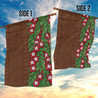 Tonga Language Week Garden Flag Heilala Floral Brown