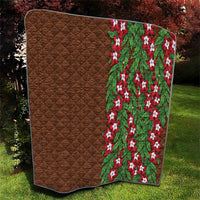 Tonga Language Week Quilt Heilala Floral Brown