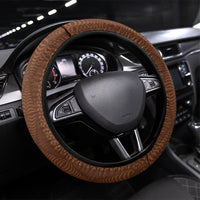 Tonga Language Week Steering Wheel Cover Heilala Floral Brown