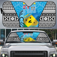 Malampa Fiji Day 2026 Auto Sun Shade Unique Style LT05 Blue - Polynesian Pride