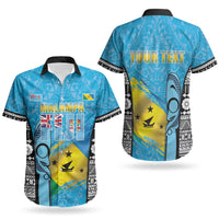 Personalised Malampa Fiji Day 2026 Couples Matching Off Shoulder Short Dress and Hawaiian Shirt Unique Style LT05 - Polynesian Pride