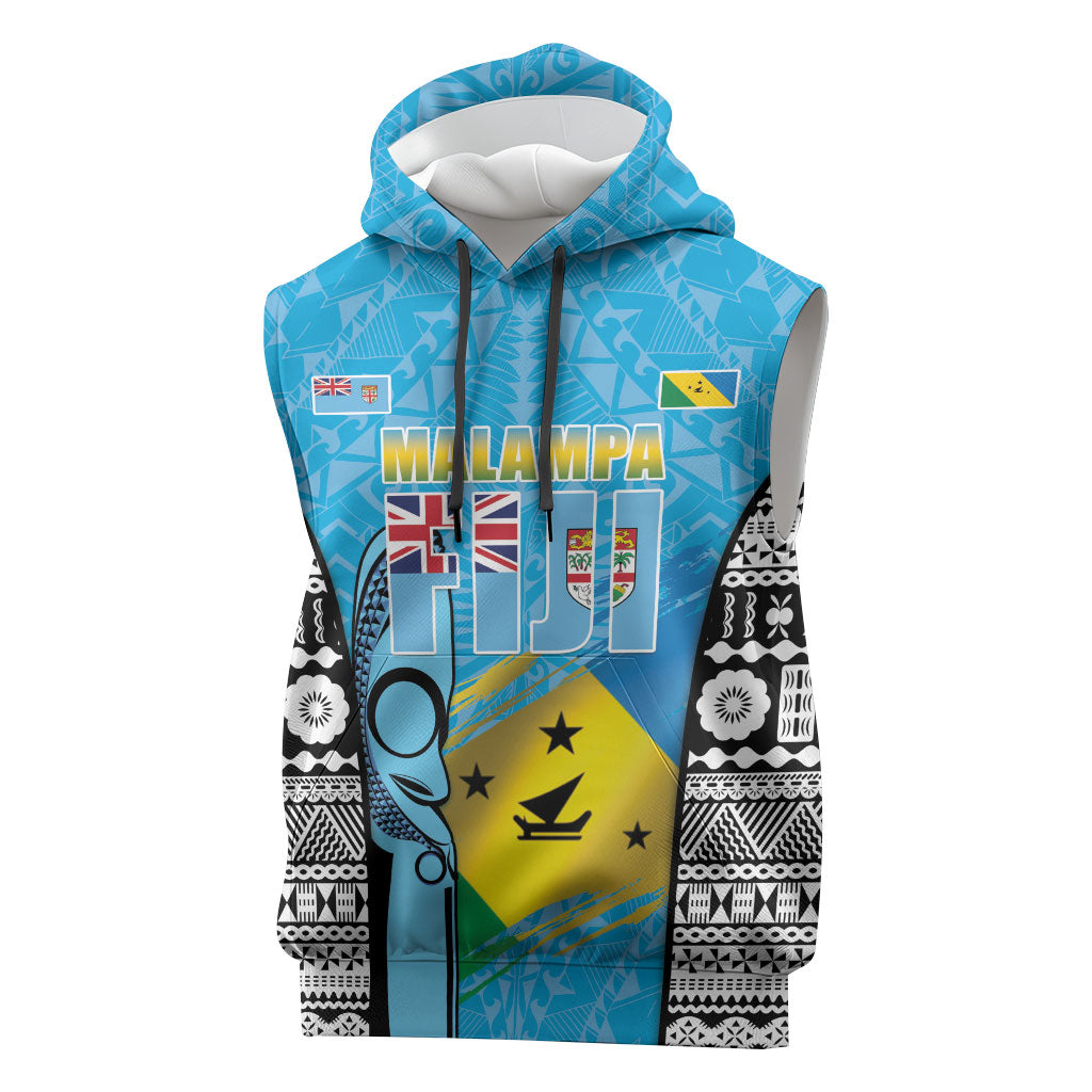 Personalised Malampa Fiji Day 2026 Sleeveless Hoodie Unique Style
