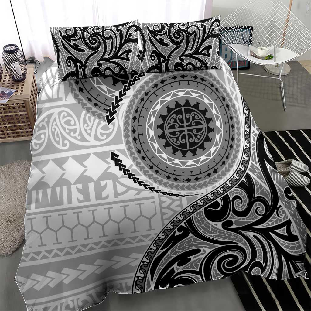 New Zealand White Maori Koru Simple Style Bedding Set