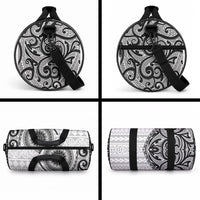 New Zealand White Maori Koru Simple Style Duffle Bag LT05 - Polynesian Pride