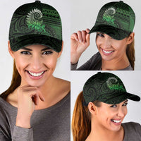 New Zealand Maori Koru Fern Classic Cap Spiral Polynesian Style Green - Polynesian Pride