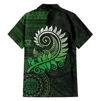 New Zealand Maori Koru Fern Hawaiian Shirt Spiral Polynesian Style Green LT05 - Polynesian Pride
