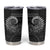 New Zealand Maori Koru Fern Tumbler Cup Spiral Polynesian Style Gray