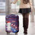 New Zealand Christmas Luggage Cover Haka Fern Santa Tiki Meri Kirihimete LT05 - Polynesian Pride