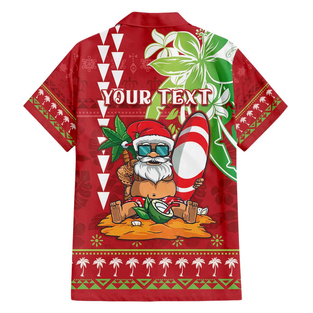 Personalised Hawaii Christmas Family Matching Summer Maxi Dress and Hawaiian Shirt Funny Santa Claus Surf Mele Kalikimaka LT05 - Polynesian Pride