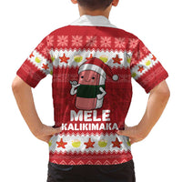 Hawaii Funny Christmas Family Matching Long Sleeve Bodycon Dress and Hawaiian Shirt Spam Musubi Santa LT05 - Polynesian Pride