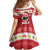 Hawaii Funny Christmas Family Matching Off The Shoulder Long Sleeve Dress and Hawaiian Shirt Spam Musubi Santa