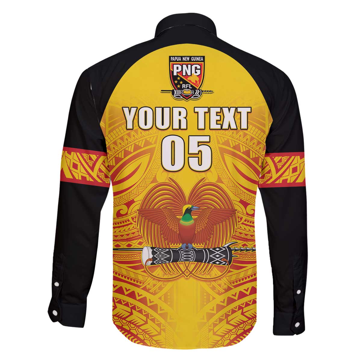 Papua New Guinea Rugby Custom Family Matching Off The Shoulder Long Sleeve Dress and Hawaiian Shirt Kumul Pride Go Champions LT05 - Polynesian Pride