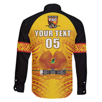 Papua New Guinea Rugby Custom Family Matching Off Shoulder Maxi Dress and Hawaiian Shirt Kumul Pride Go Champions LT05 - Polynesian Pride