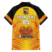 Papua New Guinea Rugby Custom Family Matching Short Sleeve Bodycon Dress and Hawaiian Shirt Kumul Pride Go Champions LT05 - Polynesian Pride
