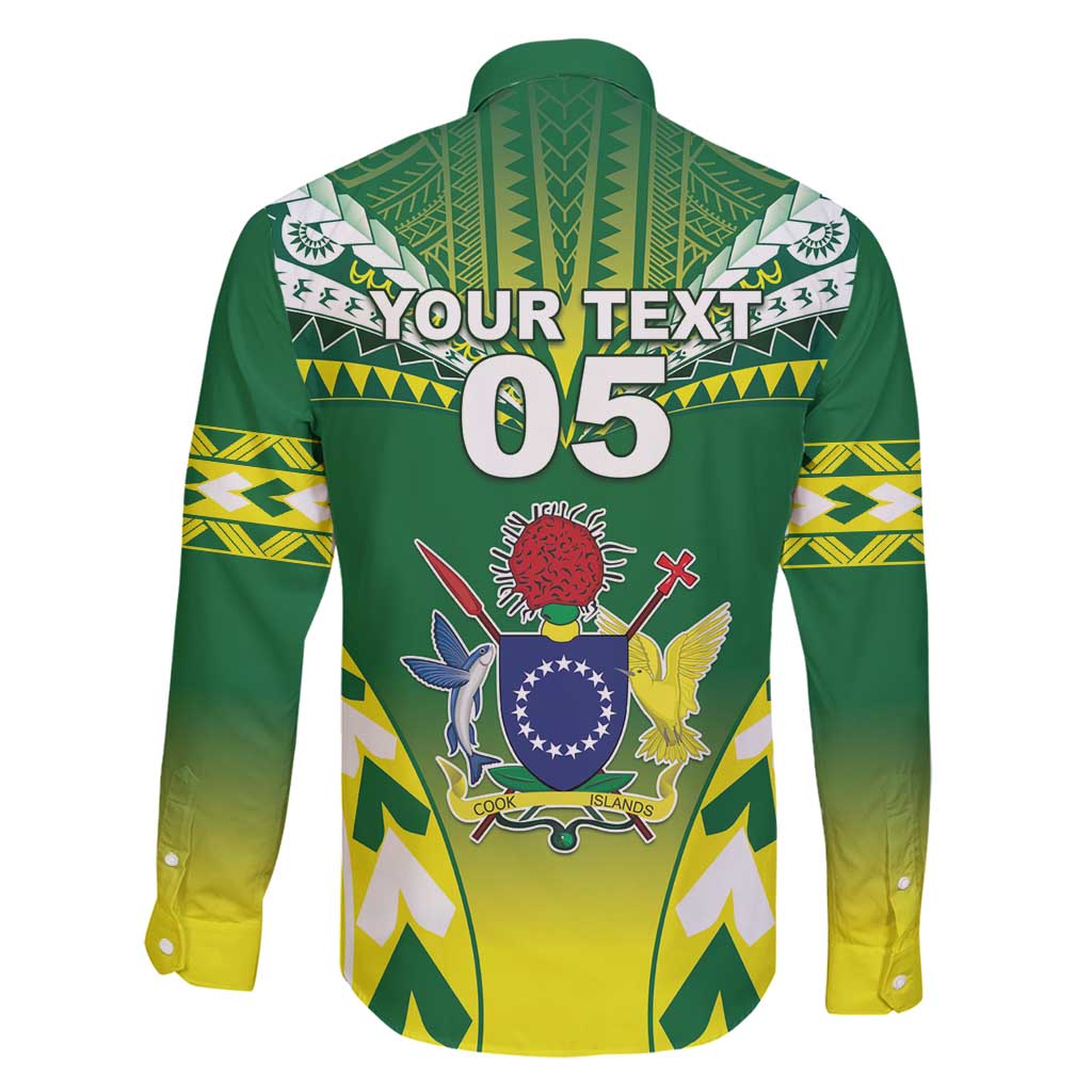 Cook Islands Rugby Custom Family Matching Off Shoulder Maxi Dress and Hawaiian Shirt The Kukis Go Champions LT05 - Polynesian Pride