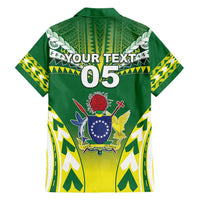 Cook Islands Rugby Custom Family Matching Summer Maxi Dress and Hawaiian Shirt The Kukis Go Champions LT05 - Polynesian Pride
