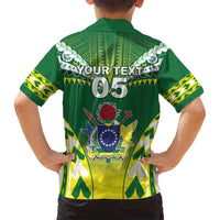 Cook Islands Rugby Custom Family Matching Tank Maxi Dress and Hawaiian Shirt The Kukis Go Champions LT05 - Polynesian Pride