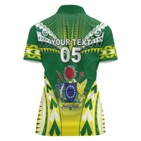 Cook Islands Rugby Custom Women Polo Shirt The Kukis Go Champions