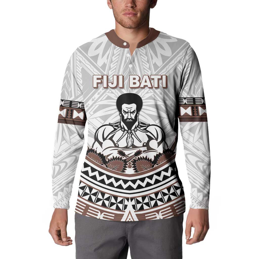 Fiji Rugby Custom Button Sweatshirt Fijian Bati Go Champions