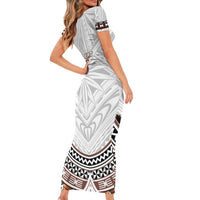Fiji Rugby Custom Family Matching Short Sleeve Bodycon Dress and Hawaiian Shirt Fijian Bati Go Champions LT05 - Polynesian Pride