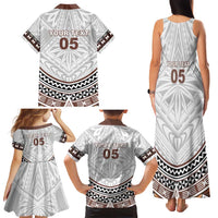 Fiji Rugby Custom Family Matching Tank Maxi Dress and Hawaiian Shirt Fijian Bati Go Champions LT05 - Polynesian Pride