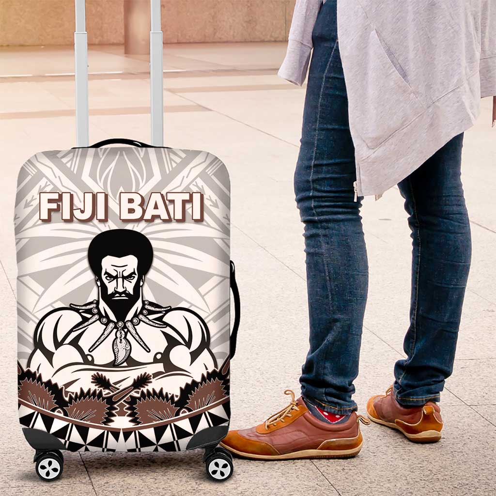 Fiji Rugby Luggage Cover Fijian Bati Go Champions LT05 White - Polynesian Pride
