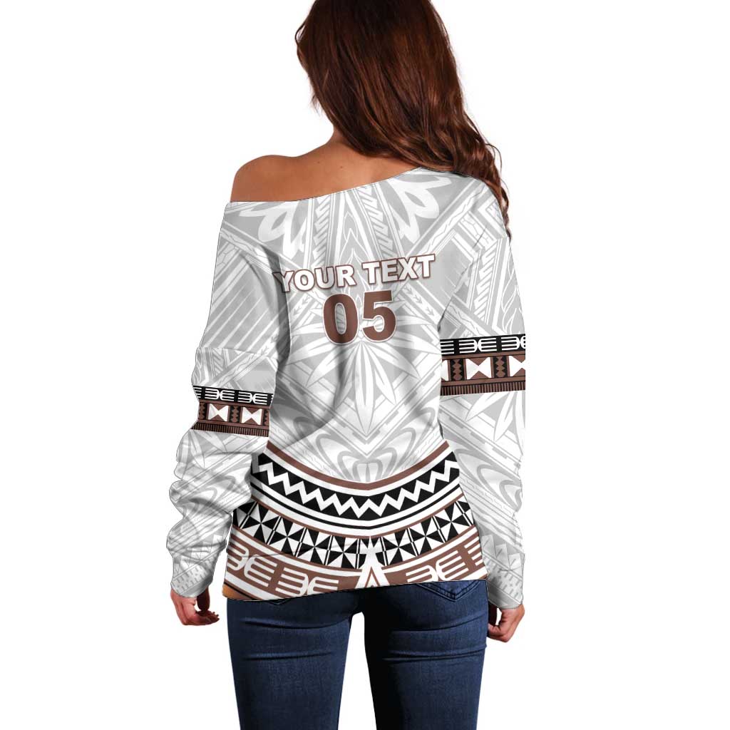 Fiji Rugby Custom Off Shoulder Sweater Fijian Bati Go Champions
