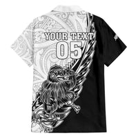 New Zealand Kiwi Rugby Custom Family Matching Off The Shoulder Long Sleeve Dress and Hawaiian Shirt Go Champions Maori Pattern LT05 - Polynesian Pride