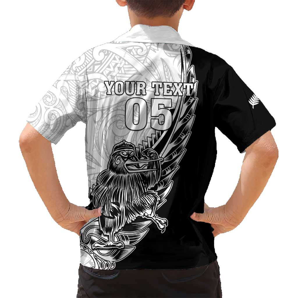 New Zealand Kiwi Rugby Custom Family Matching Off Shoulder Maxi Dress and Hawaiian Shirt Go Champions Maori Pattern LT05 - Polynesian Pride