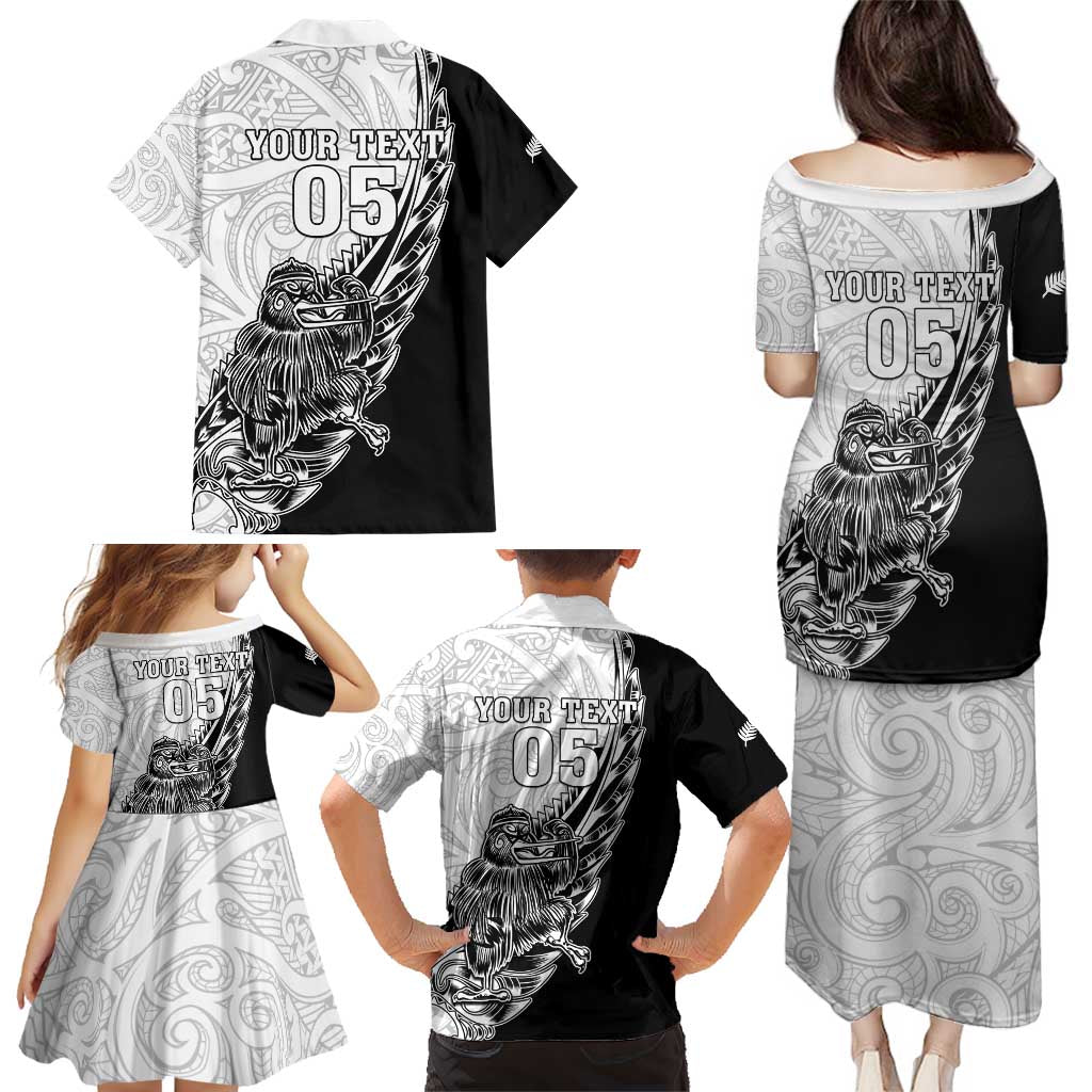 New Zealand Kiwi Rugby Custom Family Matching Puletasi and Hawaiian Shirt Go Champions Maori Pattern LT05 - Polynesian Pride