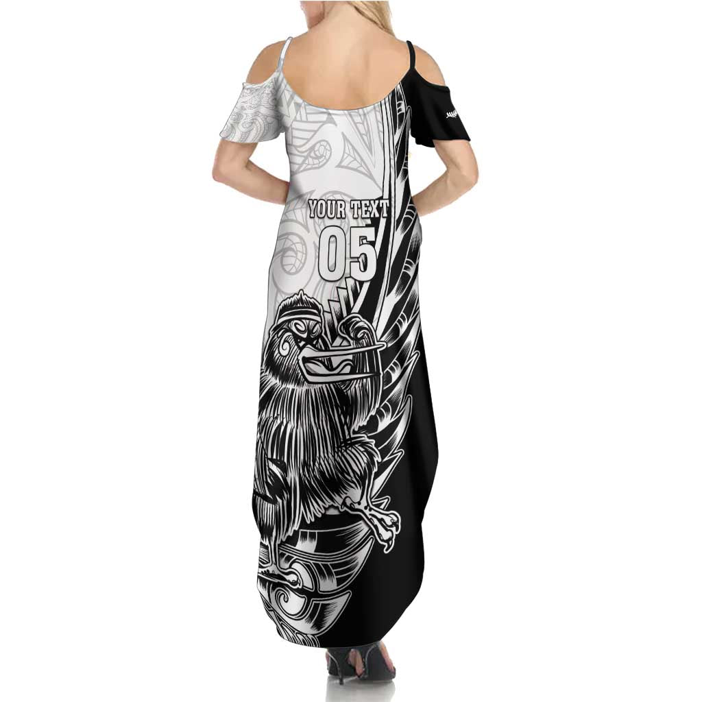 New Zealand Kiwi Rugby Custom Family Matching Summer Maxi Dress and Hawaiian Shirt Go Champions Maori Pattern LT05 - Polynesian Pride