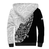 New Zealand Kiwi Rugby Custom Sherpa Hoodie Go Champions Maori Pattern